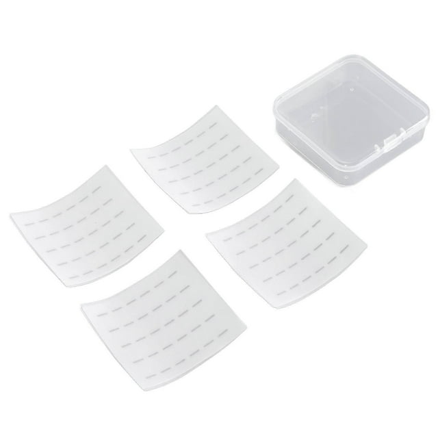 8 Sheets Eyelashes Adhesive Strips Glue Free Waterproof Sweatproof Eyelash Glue Strips Reusable False Eyelash Adhesives Black