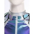 thumbnail image 5 of Choomomo Women's Space Alien Dress Rave Outfits Astronaut Gradient Sequin Metallic A-line Mini Dress Blue XXL, 5 of 8