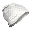 thumbnail image 1 of Trellis Unisex Beanie, Dots and Floral Elements, Hiking Outdoors, Dusk and White, by Ambesonne, 1 of 1