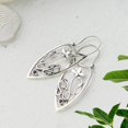 thumbnail image 1 of Aretes elegantes Hugo de flores antiguas colgantes para Mujeres y niñas púrpura, 1 of 10