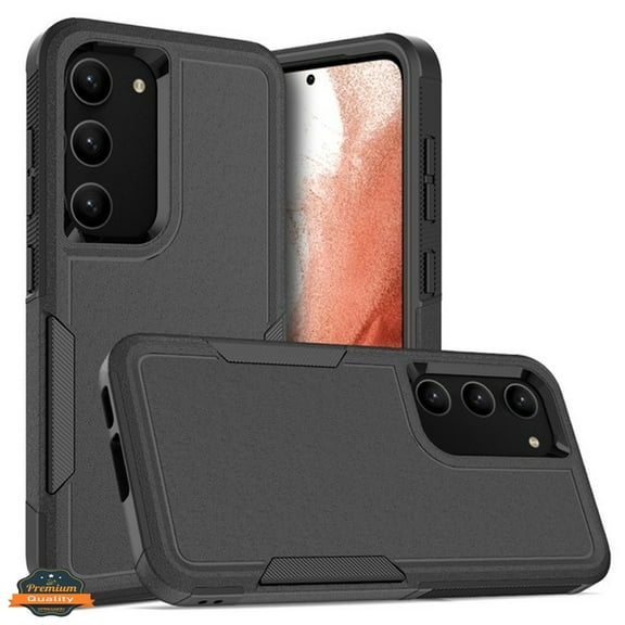 For Samsung Galaxy A26 Rugged Heavy-Duty Dual Layer Military-Grade, Rubber TPU Defender, Hybrid Shockproof Phone Case Cover by Xpression, Black