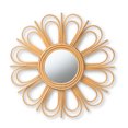 thumbnail image 2 of bali & pari Sakura Rattan BOHO Mirror, Natural Brown, 2 of 4