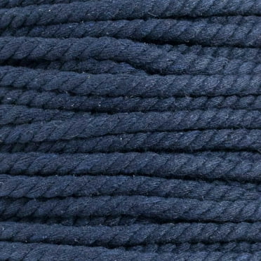 Super Soft 3 Strand Twisted Cotton Rope - Multiple Colors to Choose from in Various Diameters and Lengths
