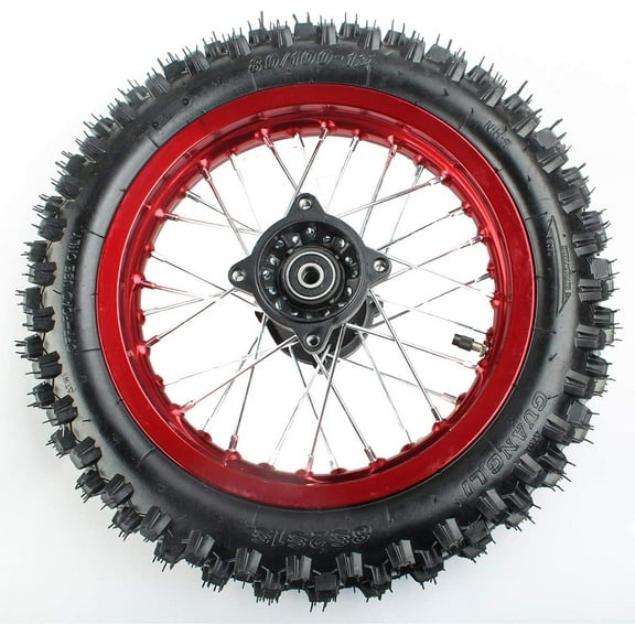 X-PRO 12" Rear Wheel Rim Tire 3.0-12 with 12mm Bearing Assembly for Dirt Bikes
