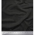 thumbnail image 1 of Soimoi Black Poly Georgette Fabric Geometrical Star Geometric Fabric Prints By Yard 52 Inch Wide, 1 of 5