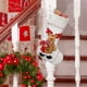 thumbnail image 1 of Christmas Decorative Socks Elderly Snowman White Gift Socks Home Fireplace Hanging Decoration, 1 of 5