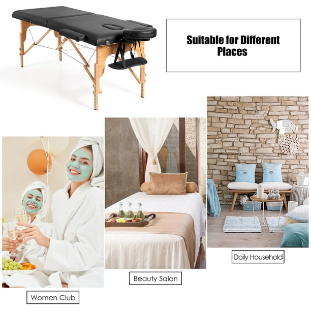 Costway – couvre-matelas chauffant, 71 x 30 po, chauffe-table de massage  avec 5 réglages de chaleur