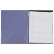 JAM Paper & Envelope Plastic Padfolio, Purple, 9 1/2 x 12 1/4 inches