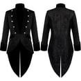 thumbnail image 5 of WILLBEST Jackets for Men Men's Fashion Casual Buckle Lapels Printed Single- Jacket Jackets for Men with Hood, 5 of 5