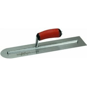 Marshalltown MXS66RED Finishing Trowel, 16 in L Blade, 4 in W Blade, Spring Steel Blade, Front Round End, Curved Handle