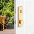 thumbnail image 4 of Sure-Loc ZT307 FBL Zermatt Keyed Entry Knob Set And Deadbolt Combo Pack Sideplate - Black, 4 of 7