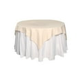 thumbnail image 3 of BalsaCircle 70" x 70" Square Polyester Tablecloth Beige, 3 of 7