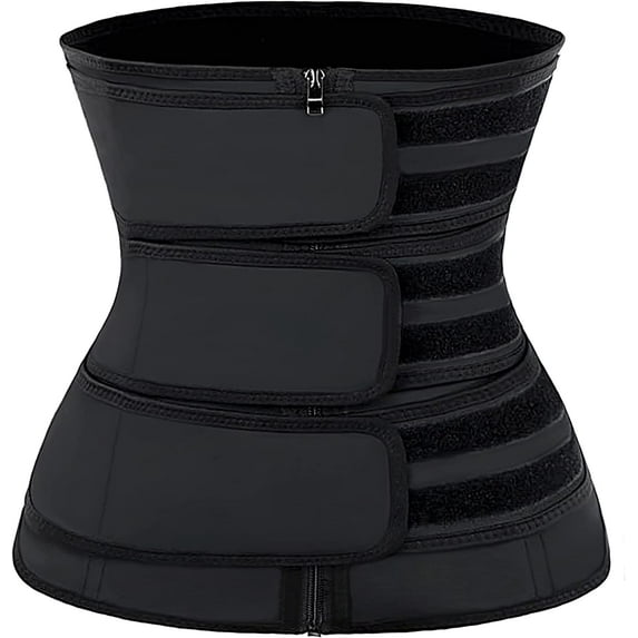 YAZI Waist Trainer for Women Latex Underbust JSculpt Double Training Belt Workout Sport Girdle
