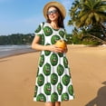 thumbnail image 4 of Disketp Happy Watermelon for Women's Short Sleeve Dress Womens Summer Dresses Beach Casual Loose T-shirt, 4 of 6