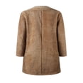 thumbnail image 6 of JUNWELL Women‘s Warm Fleece Sherpa Jackets Faux Shearling Coats Oversized Winter Long Coat Outwear, 6 of 7