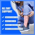 thumbnail image 4 of 4 Pairs Copper Compression Socks for Women & Men Circulation 15-20 mmhg - Better Blood Flow, Swelling, Best Support for Medical, Running, Nursing, 4 of 7