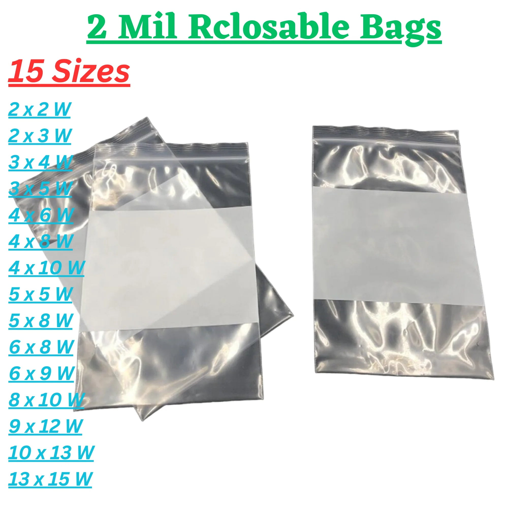  Mini Poly Bags (1.5x1.5) Small Plastic Baggies, Thick 2mil,  Colorful Rave Party Pouches (1515) Tiny Ziplock Dime Bag (100, Blue) :  Office Products