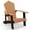 Natural, variant on Costway Oversized Adirondack Chair,Patio Lounge Adirondack Chair with Adjustable Cup Holder Red+White+Blue