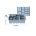thumbnail image 3 of Bandeja de silicona para cubitos de hielo de 13 compartimentos con molde flexible de varios tamaños – Antiadherente y apta para alimentos, ideal para el hogar, bares y cócteles., 3 of 6