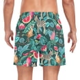 thumbnail image 2 of FORMRS Mens Swim Trunks Mesh Liner Quick Dry Casual Beach Board Shorts with Pockets, Sizes S-2XL, Green Tropical Pattern, 2 of 9