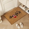 thumbnail image 4 of Dmlowu Christmas Doormat, Quicker Dry Christmas Bathroom Rugs, Letter Print Christmas Front Door Mat, Comfortable Rug for Bathroom Bedroom, 18x24" Non Slip Christmas Welcome Mat, 4 of 6