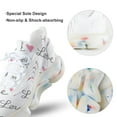thumbnail image 7 of Pink Love Heart LOVE Walking Shoes for Men Woman Lightweight Tennis Fashion Elastic Sports Shoes Cushion Basketball Shoes, 7 of 7