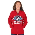 thumbnail image 3 of Betty Boop Retro Cartoon US Sassy Zip Hoodie Sweatshirt Women Brisco Brands M, 3 of 5