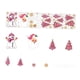 thumbnail image 5 of 6 piezas de pegatinas de ventana de color rosa de Navidad, pegatinas de pared de color rosa de Navidad, adhesivos de ventana de regalo de Navidad para, 5 of 7