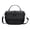 Black, variant on Women PU Leather Crossbody Bags Small Saddle Bag Vintage Purse with Top Handle Adjustable Strap Flap Satchel
