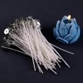 thumbnail image 3 of Mechas para velas sin humo, 100 Uds., 2,6-20cm, mechas de núcleo de algodón preencerado con pestañas de soporte de Metal, herramientas de fabricación de velas hechas a mano DIY, 3 of 4
