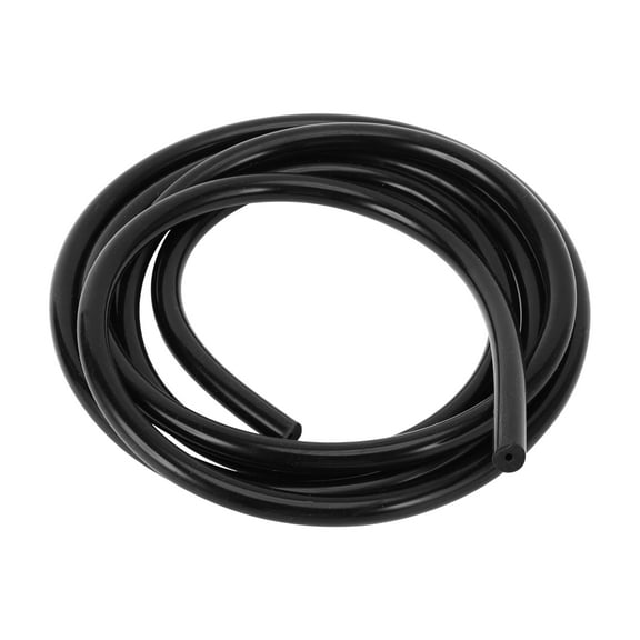 1 Pcs Universal Silicone Vacuum Tubing Hose High Temperature 6FT 1/16" 2mm ID 3mm Thickness Automotive Vacuum Line 130PSI Max Pressure Black Silicone