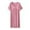 Pink, variant on Xixinqiwan Women's Plus Size Nightgown Modal Cotton Nightdress Short Sleeve Sleepwear Summer V Neck Long Nightwear Green L