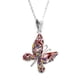 thumbnail image 3 of Juego de aretes y cadena ZVEZDA Con Dije Con Forma de Mariposa Plata Mexicana Ley .925 Rosa ZJU-FIG-MARIP-B, 3 of 5