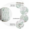 thumbnail image 6 of Green Coastal Bathroom Curtain 72 Inch Shower Curtain with Hooks, Sea Turtle Nautical Coral Summer Beach Waterproof Polyester Bath Curtain Washable Bathtub Curtain 72''x 72'', 6 of 6