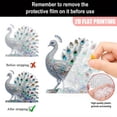 thumbnail image 3 of hejhncii Acrylic Peacocks Statue Figurines Lovely Sculpture Tabletop Centerpieces, 3 of 15