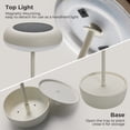 thumbnail image 2 of GRANDPATIO Outdoor Solar Steel Table Lamp with USB Port and Multi-Mode Lighting, White, 2 of 6
