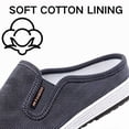thumbnail image 5 of CHICVOMEY Mules for Men Closed Toe Canvas Slip on Non Slip Breathable Lightweight Casual Outdoor Walking Shoes, 5 of 7