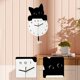 thumbnail image 1 of Reloj de pared con forma de , decorativo, colgante, de estilo contemporáneo, con mecanismo silencioso , ideal para habitación de los, 1 of 8