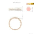 thumbnail image 5 of ANGARA Classic Seven Freshwater Cultured Pearl Band with Diamonds in 14K Rose Gold for Women | June Birthstone, Birthday, Anniversary, Jewelry Gift for Women | Pearl Ring, 5 of 9