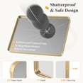 thumbnail image 3 of Gianna Anti-Fog Bathroom Wall Mirror – 32" x 40" Shatterproof Vanity Mirror with Rectangular Metal Frame, Gold, 3 of 5