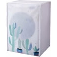 thumbnail image 5 of Funda para secadora, funda impermeable para lavadora, funda para lavadora PEVA a prueba de polvo, apta para lavadoras y secadoras de tambor de 6 a 8 kg (60 x 56 x 83 cm, cactus),, 5 of 5