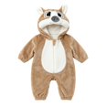 thumbnail image 3 of YunPes Toddler Kids Animal Onesie Cute 3D Hood Soft Flannel Long Sleeve Jumpsuit Zipper Closured Fall Winter Warm Cozy Loungewear, 3 of 5