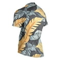 thumbnail image 3 of joogoo Tropical Leaf Pattern Men's Cycling Jerseys Mountain Bike Short Sleeve Tops 3XL, 3 of 7
