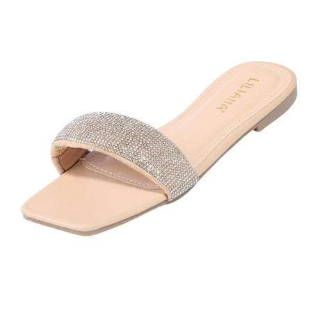 

Slippers For Women Ladies Bohemian Flat Slippers Causal Sandals