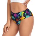 thumbnail image 2 of Fotbe Colorful Dinosaur Calzones Estampados para Mujer – Ropa Interior de Algodón, Cómoda, Suave y Elástica-Large, 2 of 6