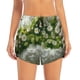 thumbnail image 2 of Balery Nature Hand Daisies Art Pantalones cortos deportivos para mujer con forro y dos bolsillos, elásticos, para entrenamiento, gimnasio, yoga-XX-Large, 2 of 7