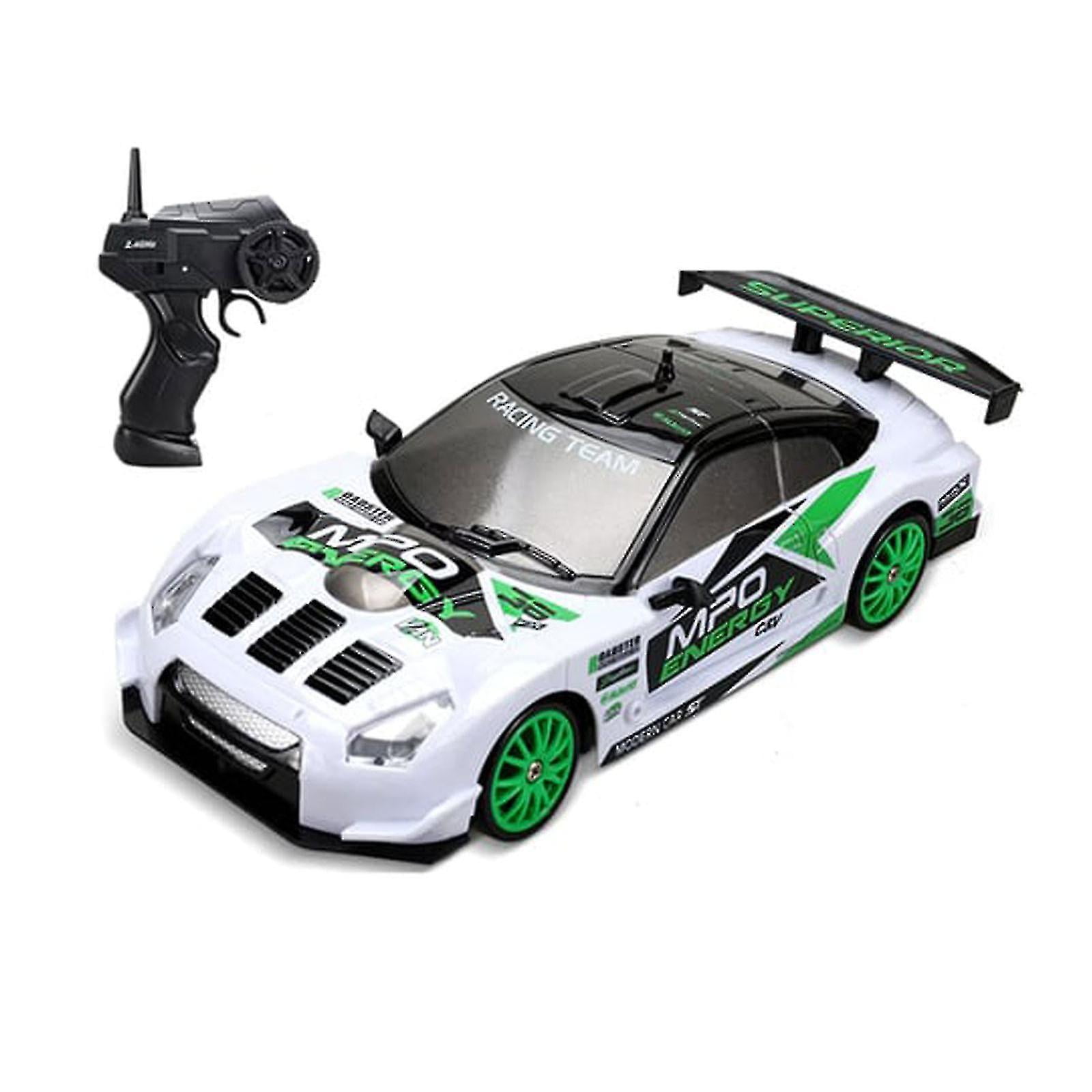 Rc Drift Car 1 24 Remote Control High Speed Racing Drift Cars 2.4GHz 4WD Electric Sports Racing Hobby Toy Car White Green Walmart