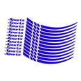 thumbnail image 3 of jinwen Car Wheel Hub Stickers Wheel Reflective Stickers Universal Easily Install Waterproof Car SUV Wheel Accessory Wheel Hub Decals Reflective Blue, 3 of 7