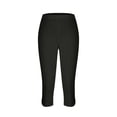 thumbnail image 4 of Yubnlvae Women's Yoga Cropped Leggings - High Waist Mesh Hollow Out - Lightweight Soft 7/8 Pants Black, L, Includes 1pc Pants per order, 4 of 4