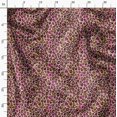 thumbnail image 3 of Soimoi Pink polyester Crepe Fabric Leopard Animal Skin Print Fabric by Yard 52 Inch Wide, 3 of 6